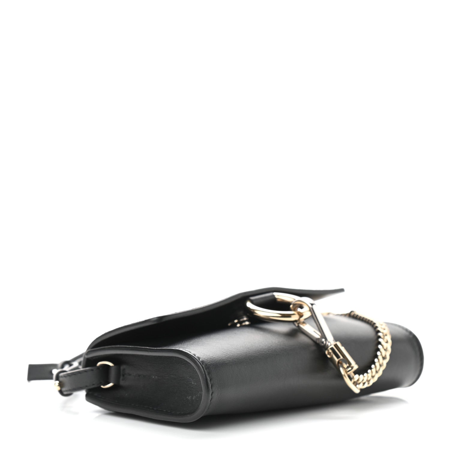 Chloe Suede Calfskin Mini Faye Shoulder Bag Black 4 of 10