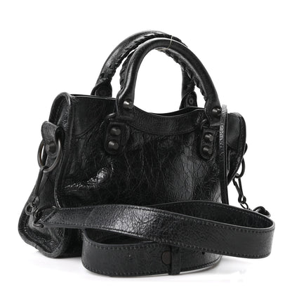 Balenciaga Agneau Arena Classic Hardware Le City Mini Black 3 of 11