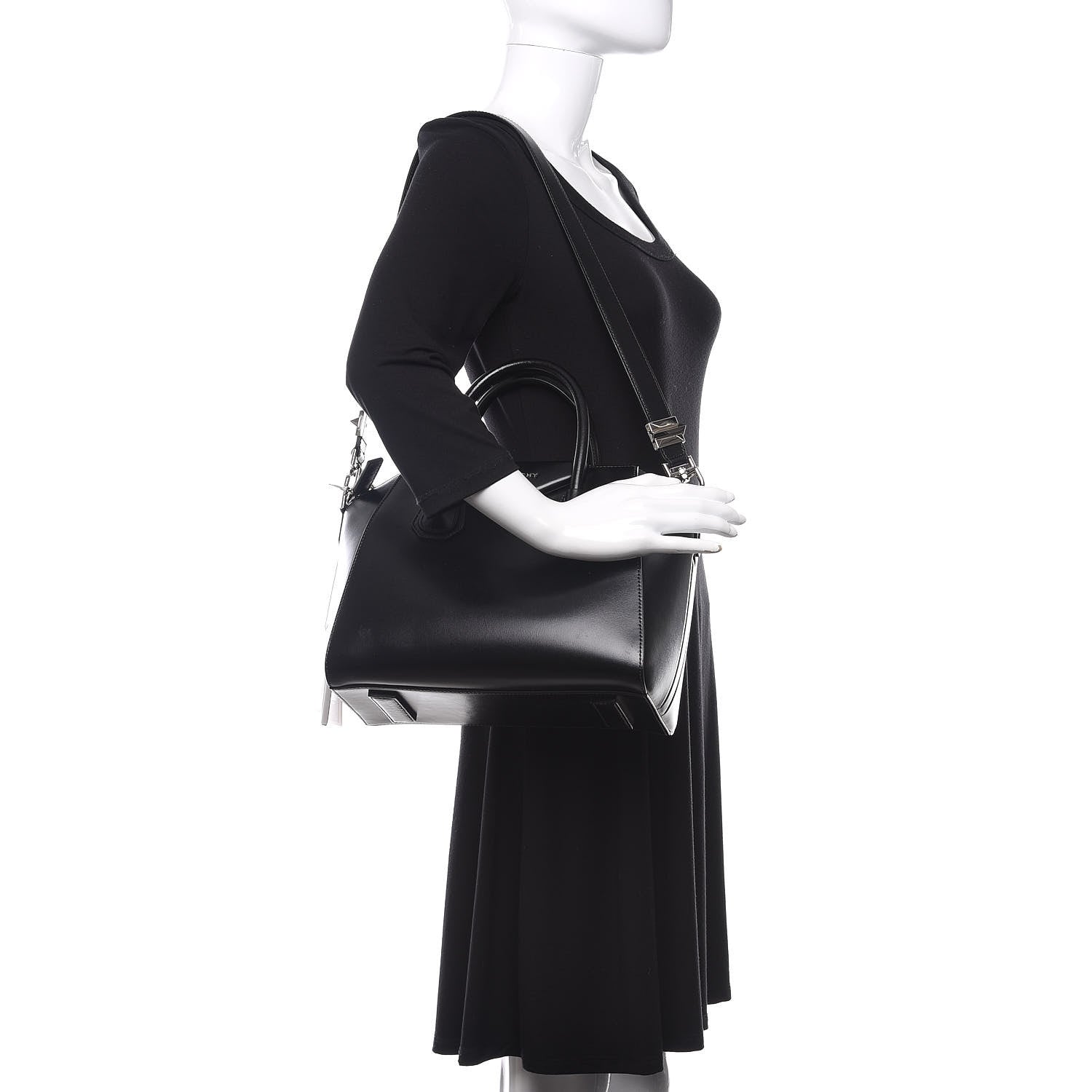 Givenchy Shiny Lord Calfskin Small Antigona Black 2 of 13