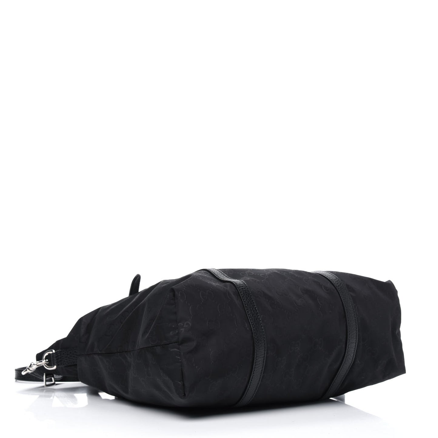 Nylon Monogram Medium Vertical Tote Black