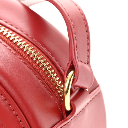 Celine Smooth Calfskin Cuir Triomphe Oval Purse Crossbody Red 13 of 14