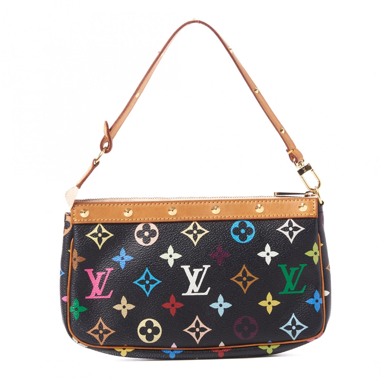 Monogram Multicolor Pochette Accessories Black