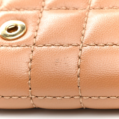 Burberry Lambskin Quilted Small Lola Folding Wallet Maple Brown 11 of 13