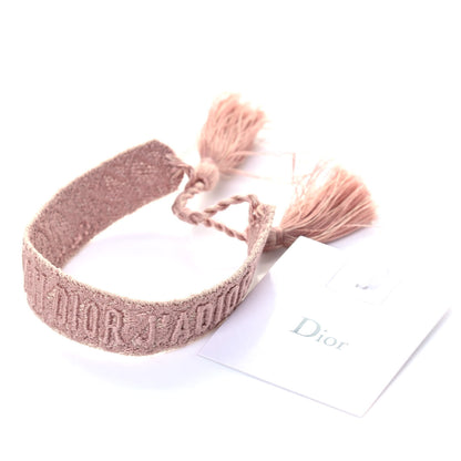 Christian Dior Woven Cotton J'Adior Friendship Bracelet Pink 4 of 4