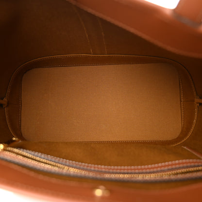 Celine Triomphe Canvas Calfskin Small Cabas Bag Tan 5 of 11