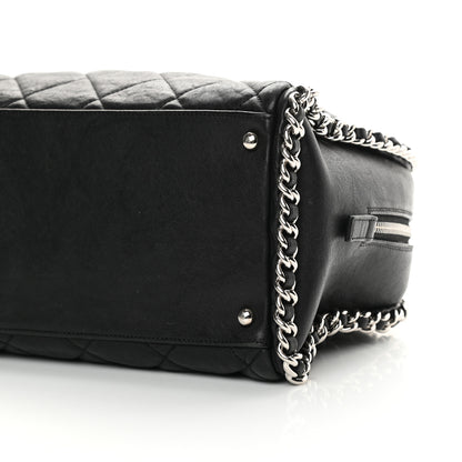 Chanel Calfskin Chain Around Bowler Black 10 of 20
