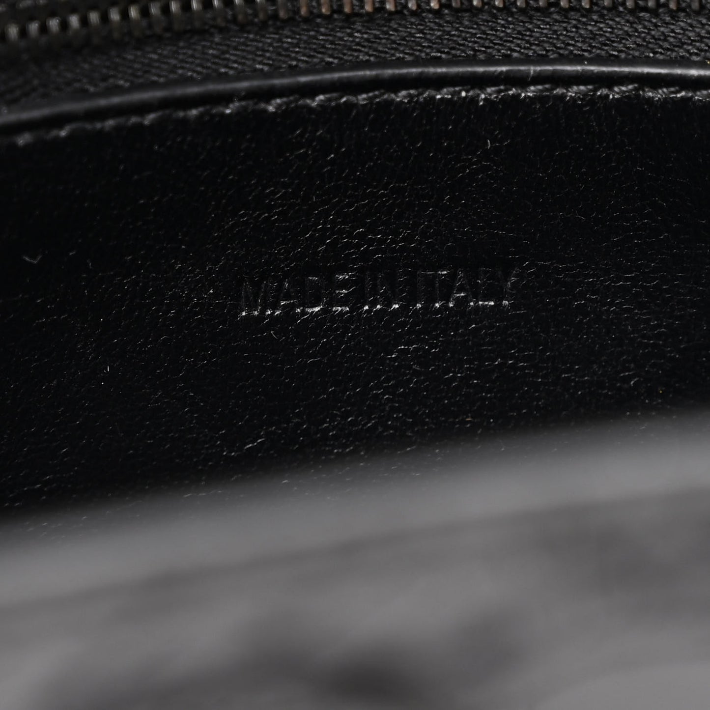 Extra Supple Calfskin Crocodile Embossed Monochrome XS Downtown Shoulder Bag Black