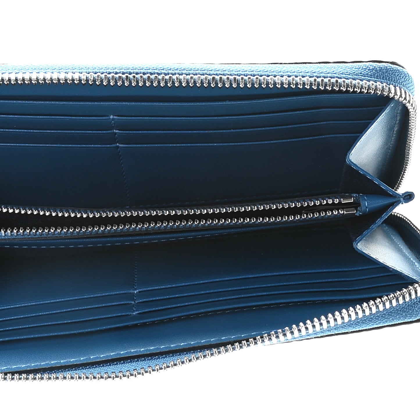 Visetos Large Zip Around Wallet Black Blue