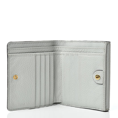 Chloe Grained Calfskin Marcie Square Wallet Atoll Blue 5 of 9