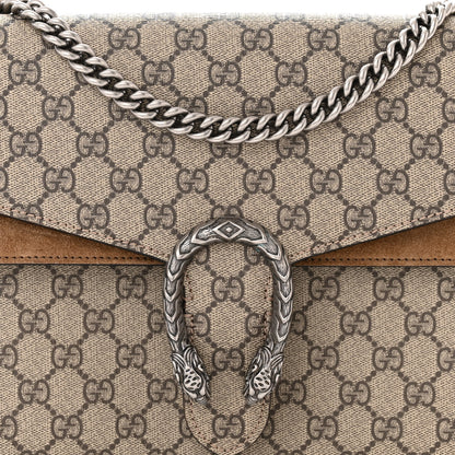 Gucci GG Supreme Monogram Medium Dionysus Shoulder Bag Taupe 8 of 10