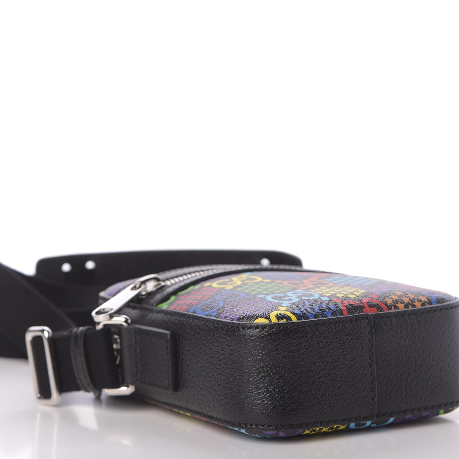 Gucci GG Supreme Monogram Psychedelic Messenger Bag Black 8 of 12