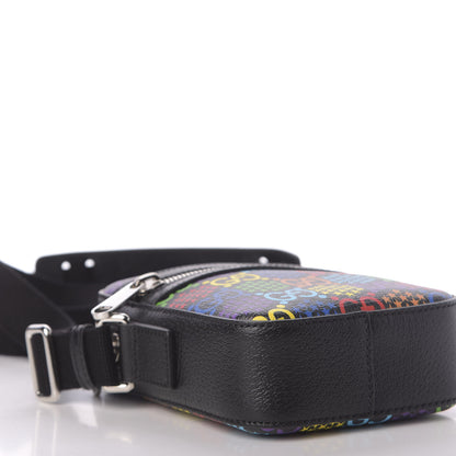 Gucci GG Supreme Monogram Psychedelic Messenger Bag Black 8 of 12