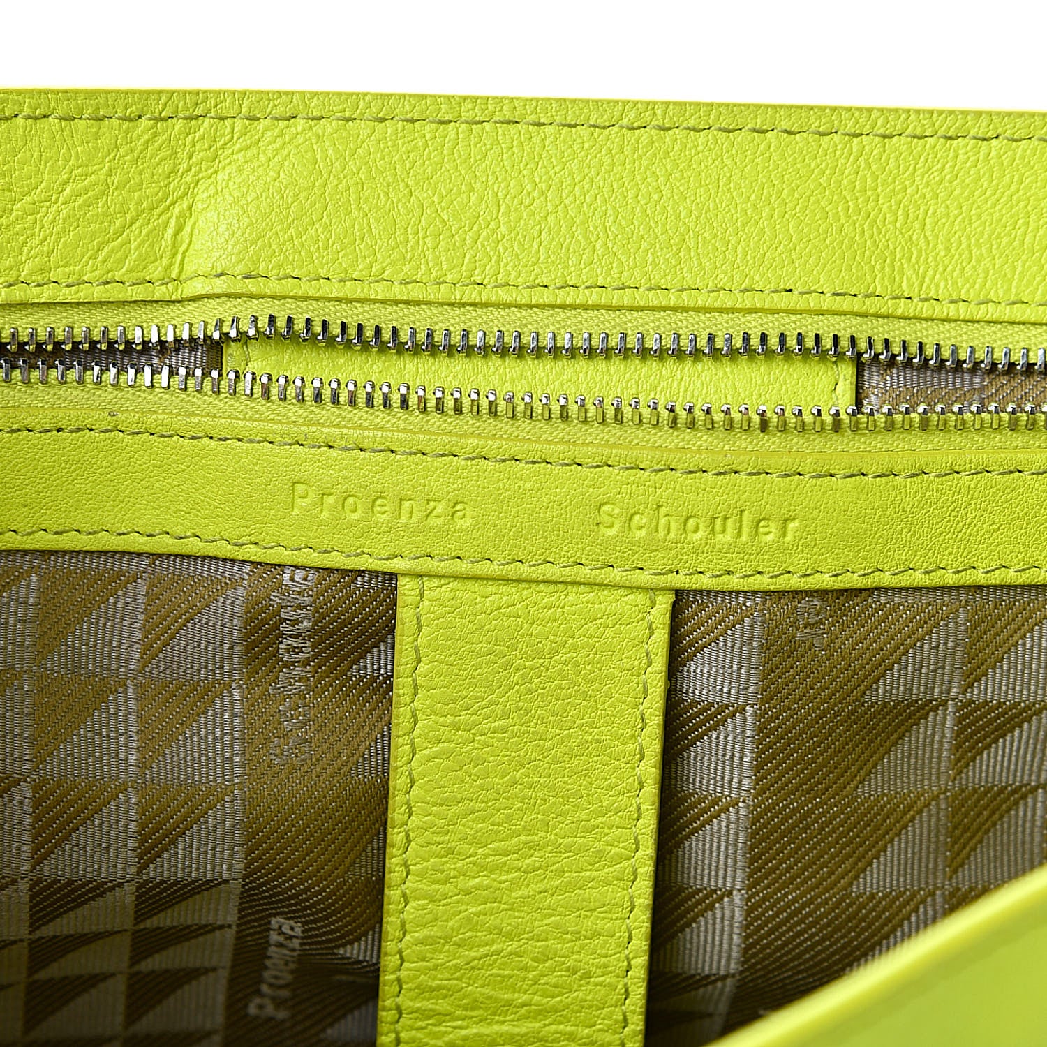 Proenza Schouler Lambskin Medium PS1 Satchel Sulfur 6 of 16