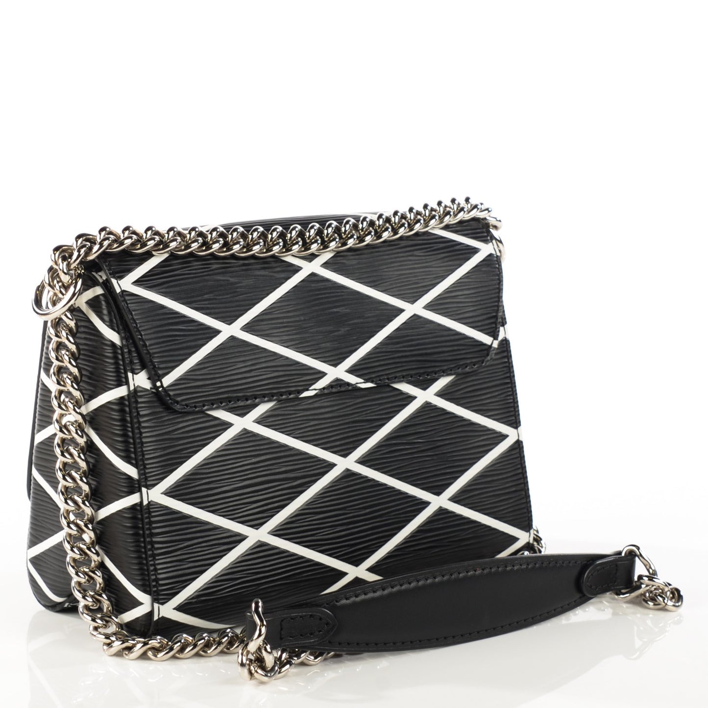 Epi Malletage Twist Shoulder Bag PM Black