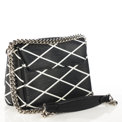 Louis Vuitton Epi Malletage Twist Shoulder Bag PM Black 3 of 8