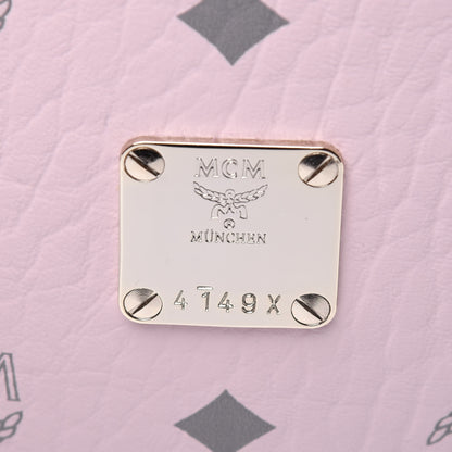 MCM Visetos Mini Toni Shopper Tote Light Pink 9 of 11