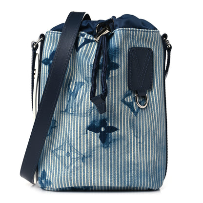 Louis Vuitton Hickory Stripes Denim Monogram Watercolor Sac Marin BB Blue 1 of 8