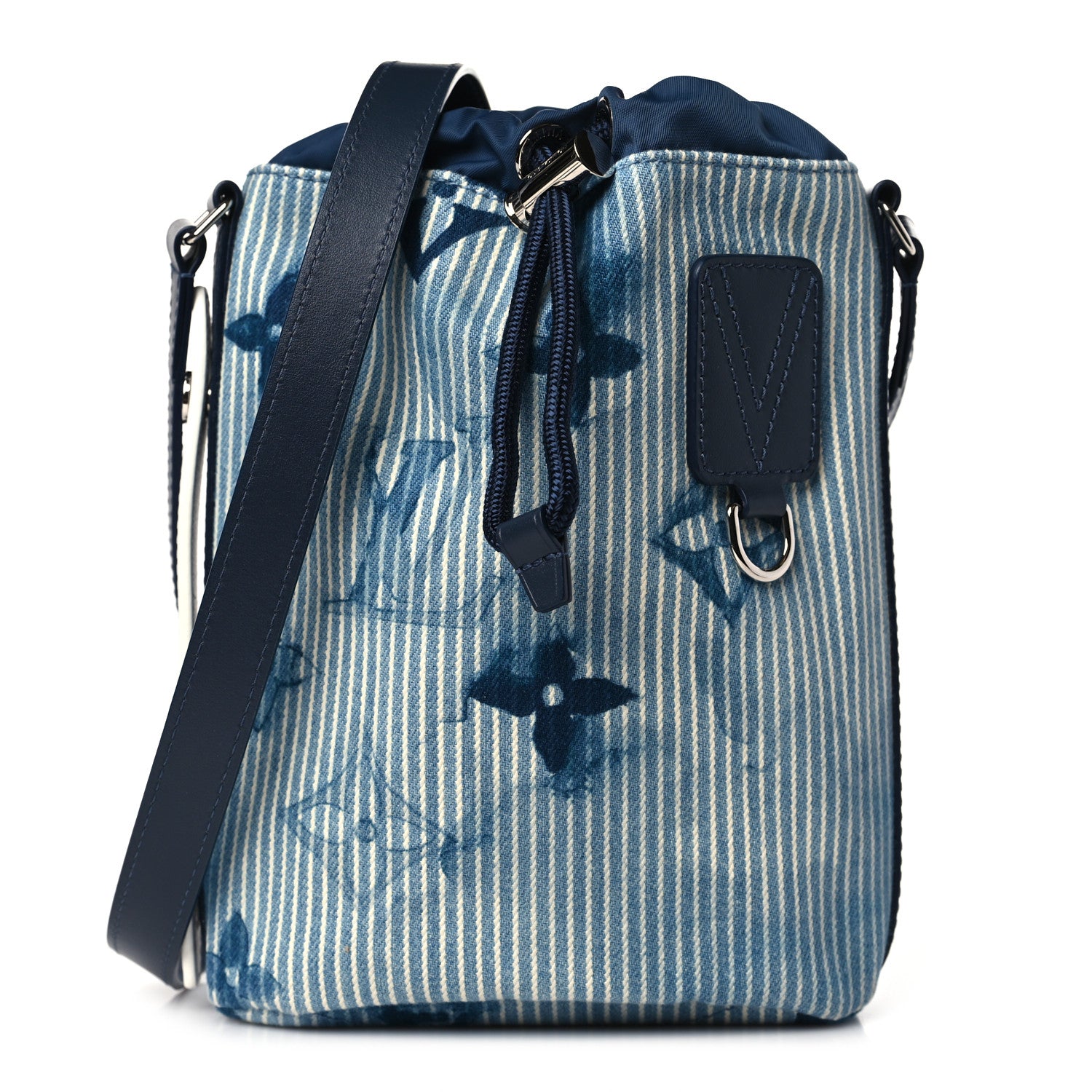 Louis Vuitton Hickory Stripes Denim Monogram Watercolor Sac Marin BB Blue 1 of 8