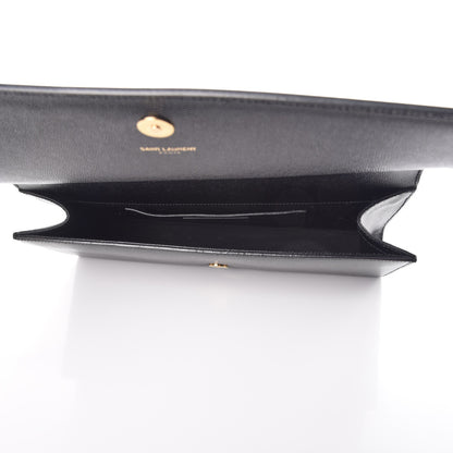 Saint Laurent Grain De Poudre Monogram Cassandre Clutch Black 5 of 7