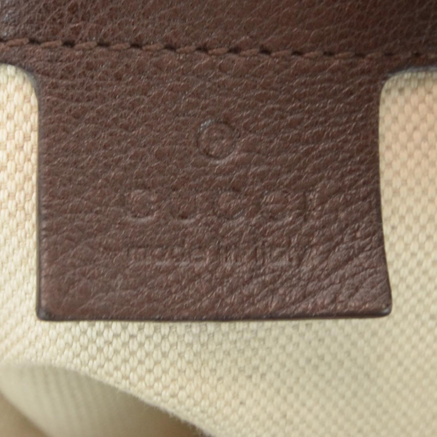 Monogram Techno Horsebit Medium Hobo Brown