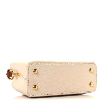 Louis Vuitton Taurillon Capucines Mini Beige Brown 4 of 11