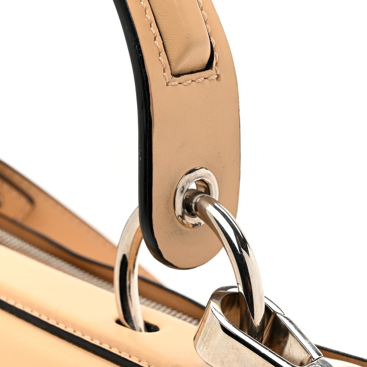 Calfskin Hava Top Handle Bag Warm Sand