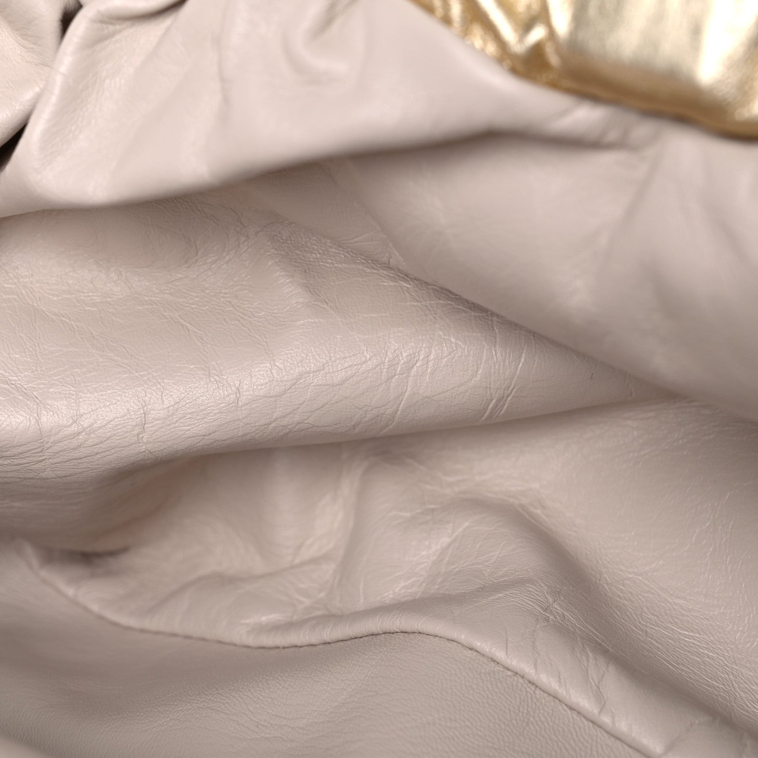 Mansur Gavriel Metallic Lambskin Cloud Clutch Gold 9 of 10