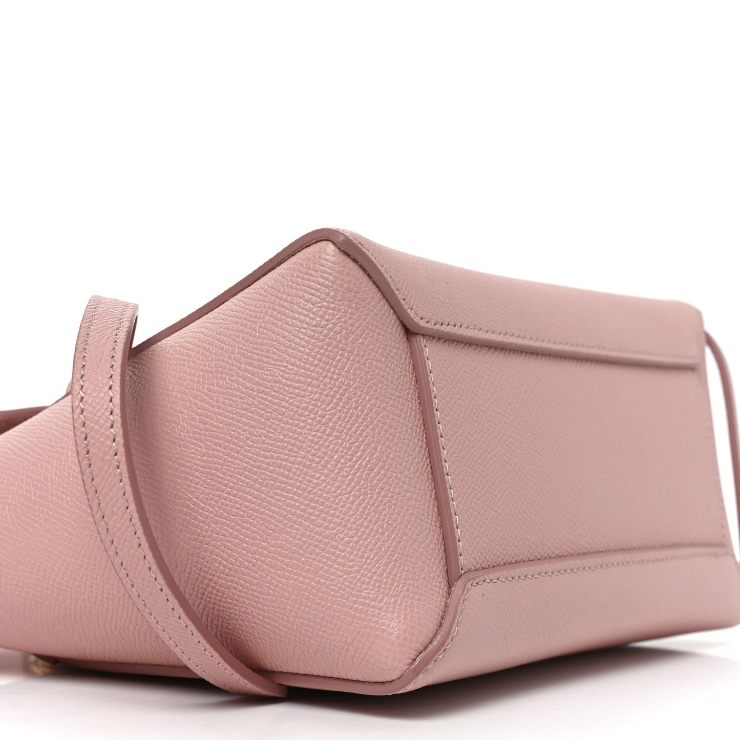 Grained Calfskin Nano Belt Bag Vintage Pink