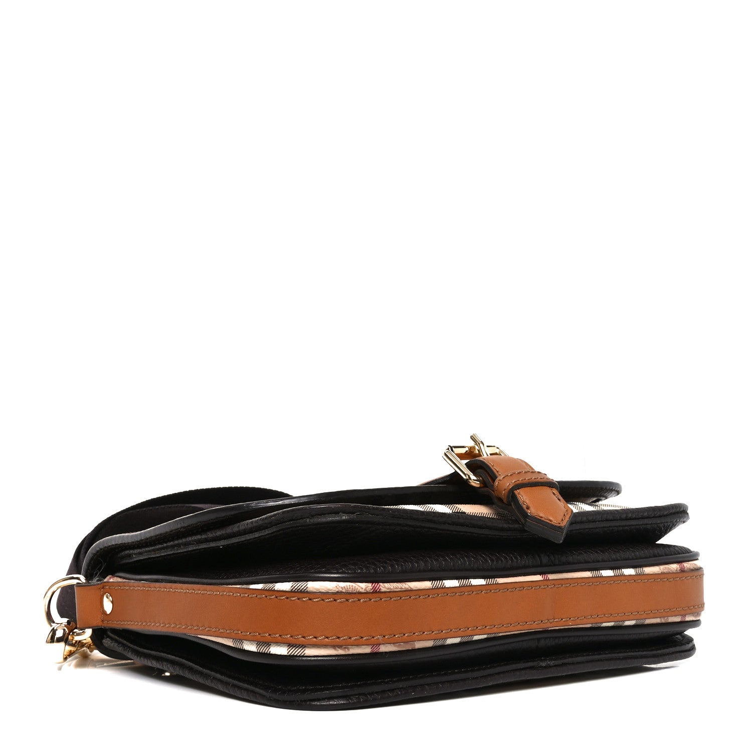 Burberry Haymarket Check Messenger Brown 4 of 10