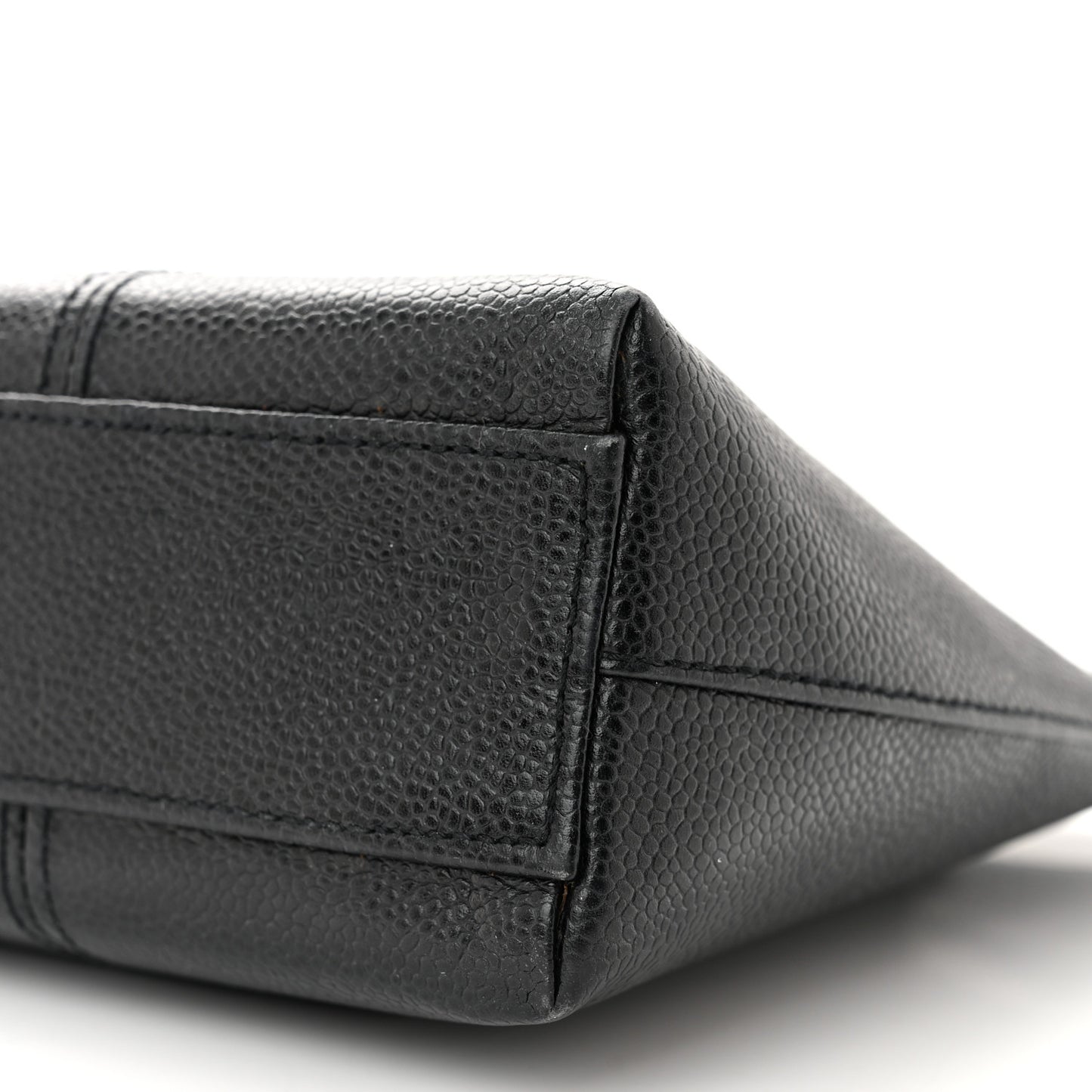 Grained Calfskin Bijoux Chain Shoulder Bag Black