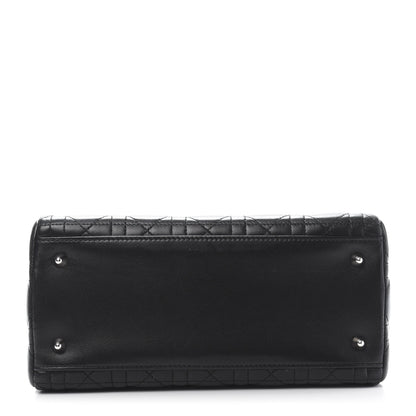 Christian Dior Lambskin Cannage Medium Lady Dior Black 5 of 13