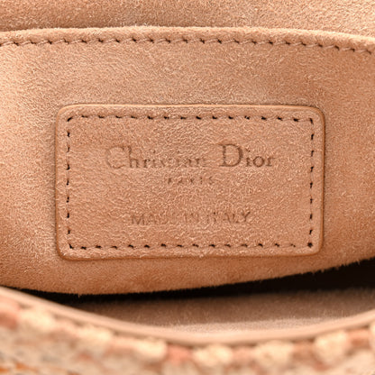 Christian Dior Cotton Knit Small Caro Bag Beige 6 of 9