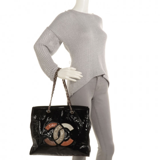 Vinyl Lipstick Tote Black