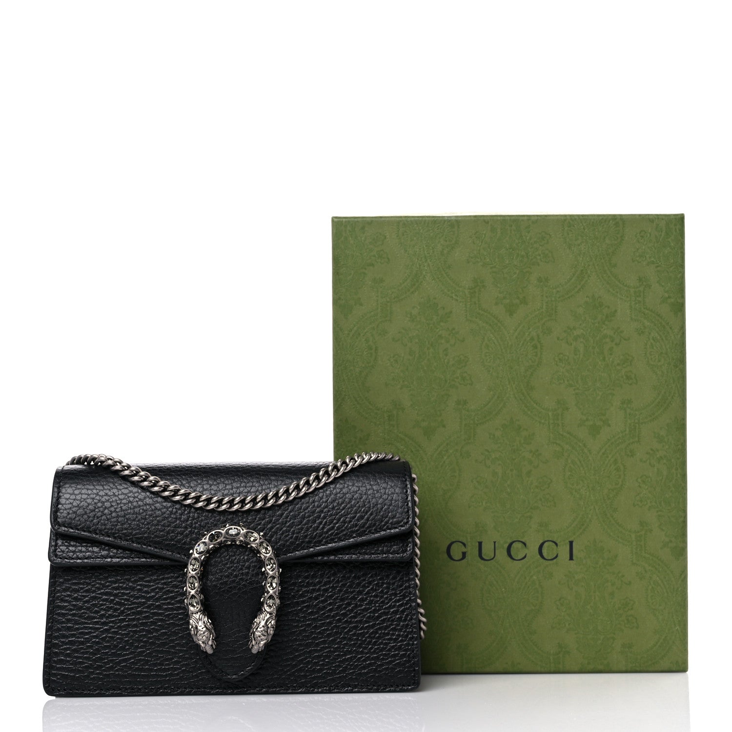 Gucci Calfskin Super Mini Dionysus Shoulder Bag Black 10 of 10