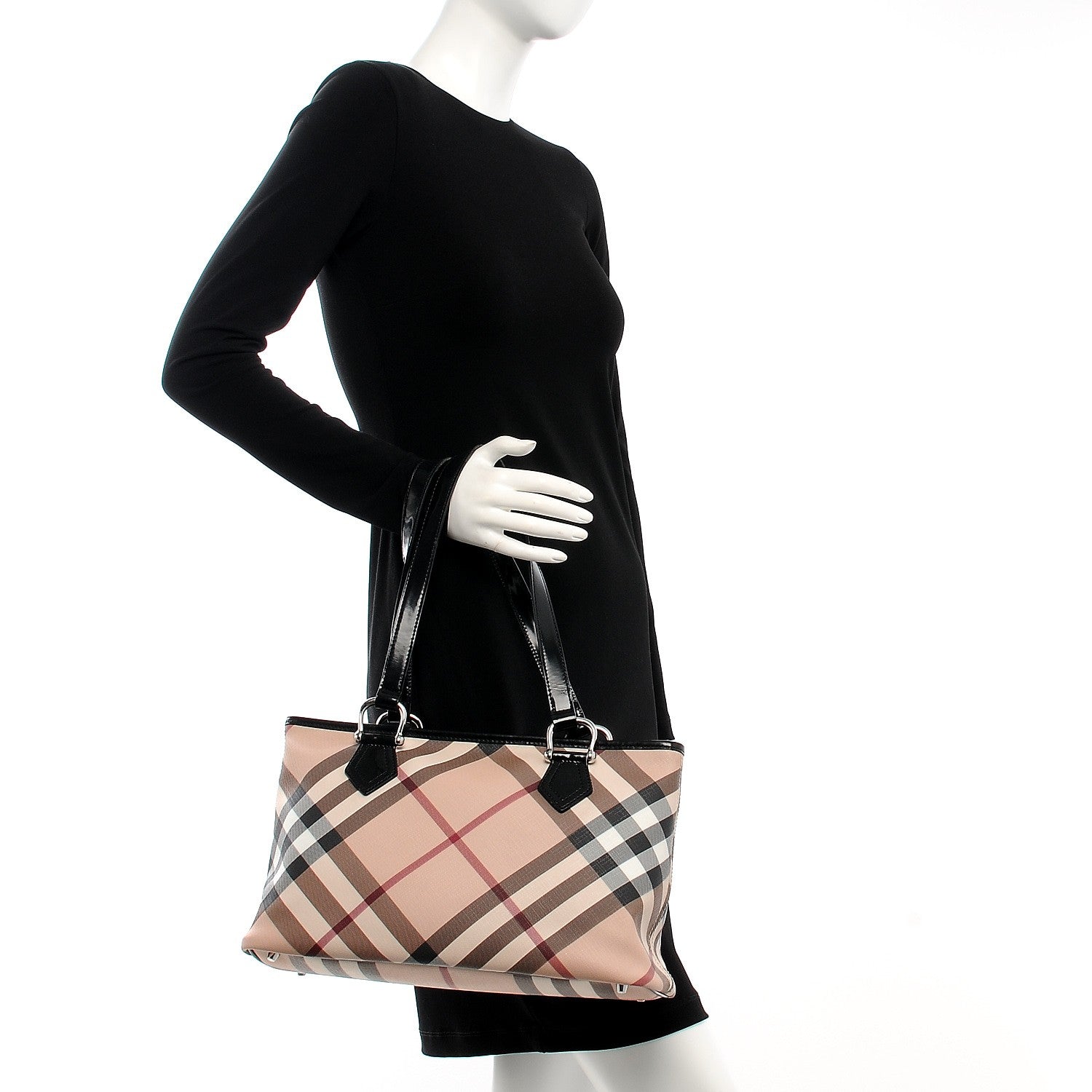 Burberry Supernova Check Regent Tote Black 2 of 8