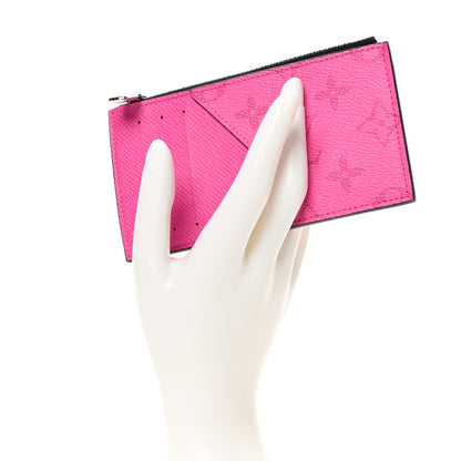 Louis Vuitton Taigarama Coin Card Holder Fuchsia 2 of 8