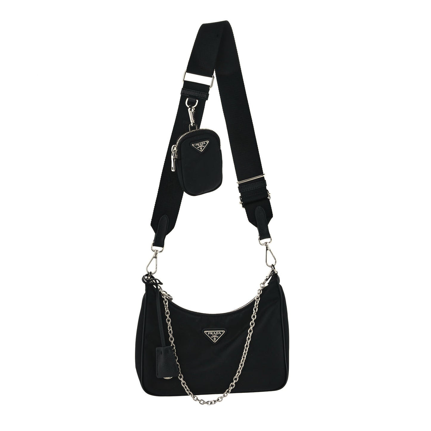 Nylon Re-Edition 2005 Shoulder Bag Black