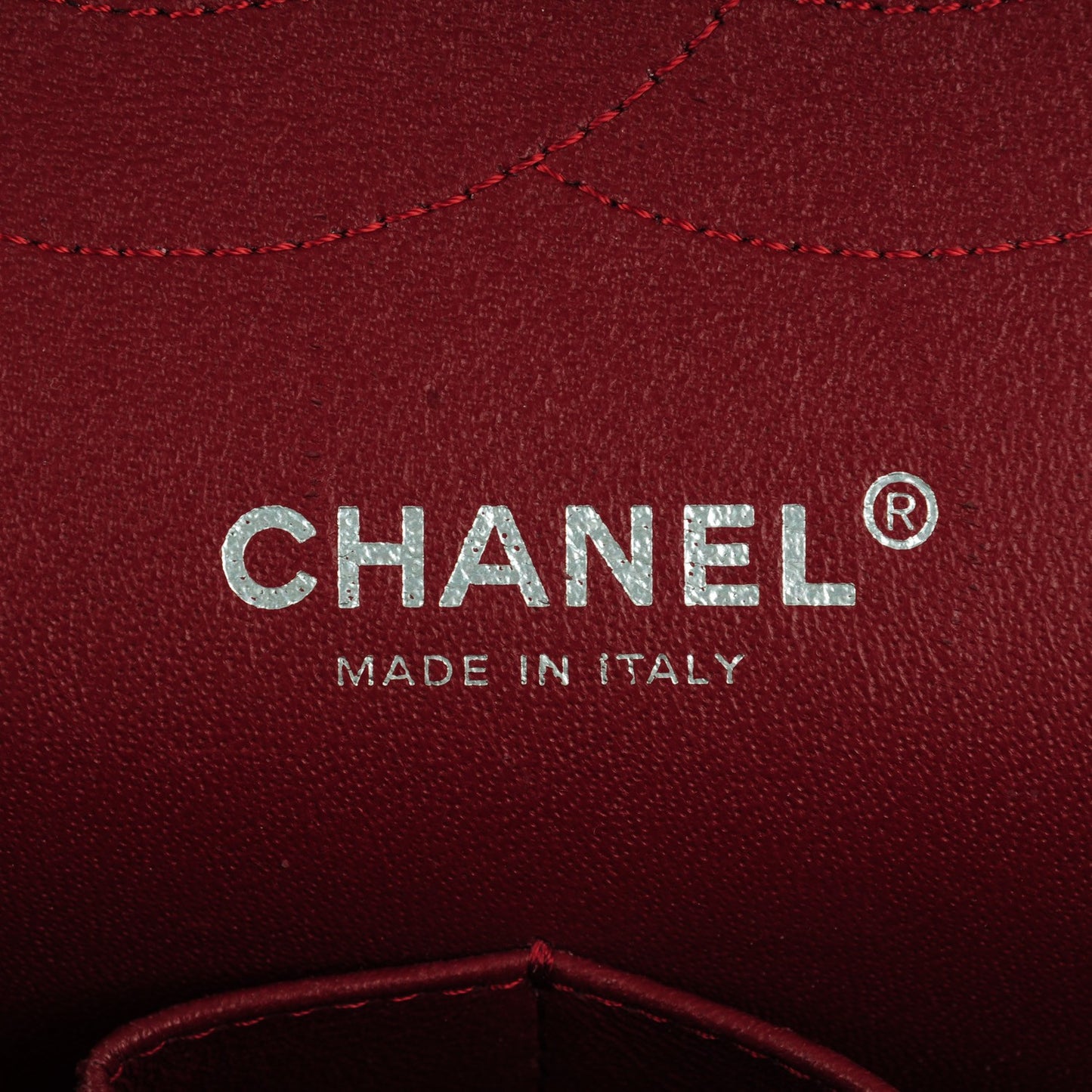 Caviar Quilted Jumbo Double Flap Dark Red