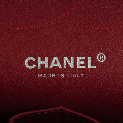 Chanel Caviar Quilted Jumbo Double Flap Dark Red 7 of 9