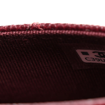 Chanel Caviar Quilted Flap Card Holder Wallet Burgundy 8 of 9
