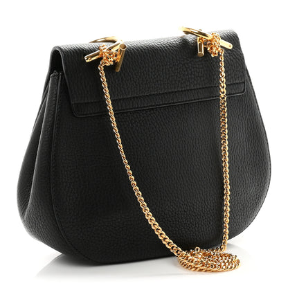 Chloe Grained Lambskin Drew Shoulder Bag Black 3 of 10