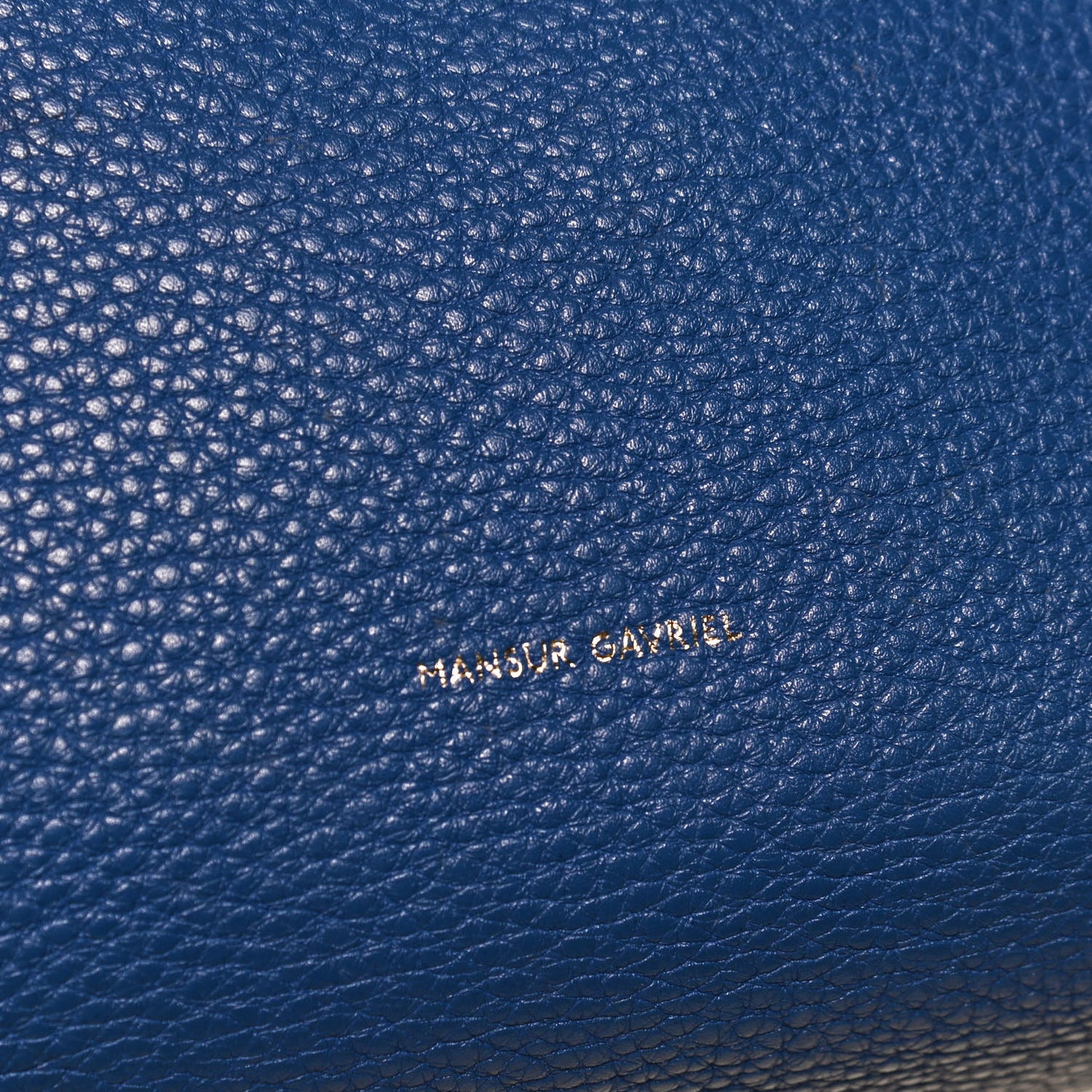 Grained Calfskin Mini Lady Blue