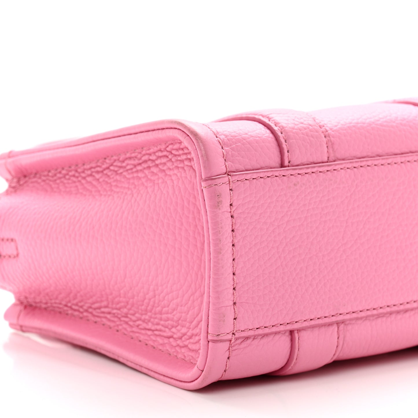 Grained Calfskin Mini The Tote Bag Candy Pink