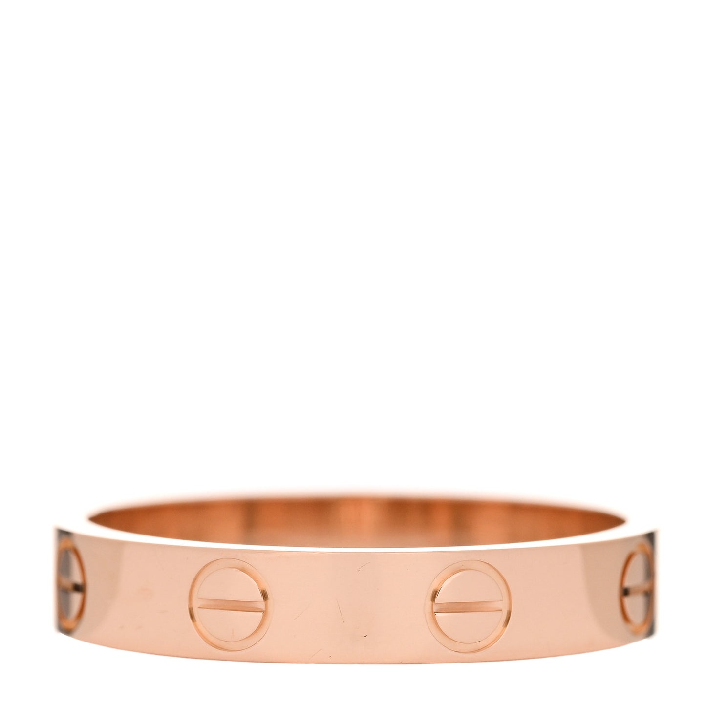 18K Pink Gold 3.5mm LOVE Wedding Band Ring 54 6.75