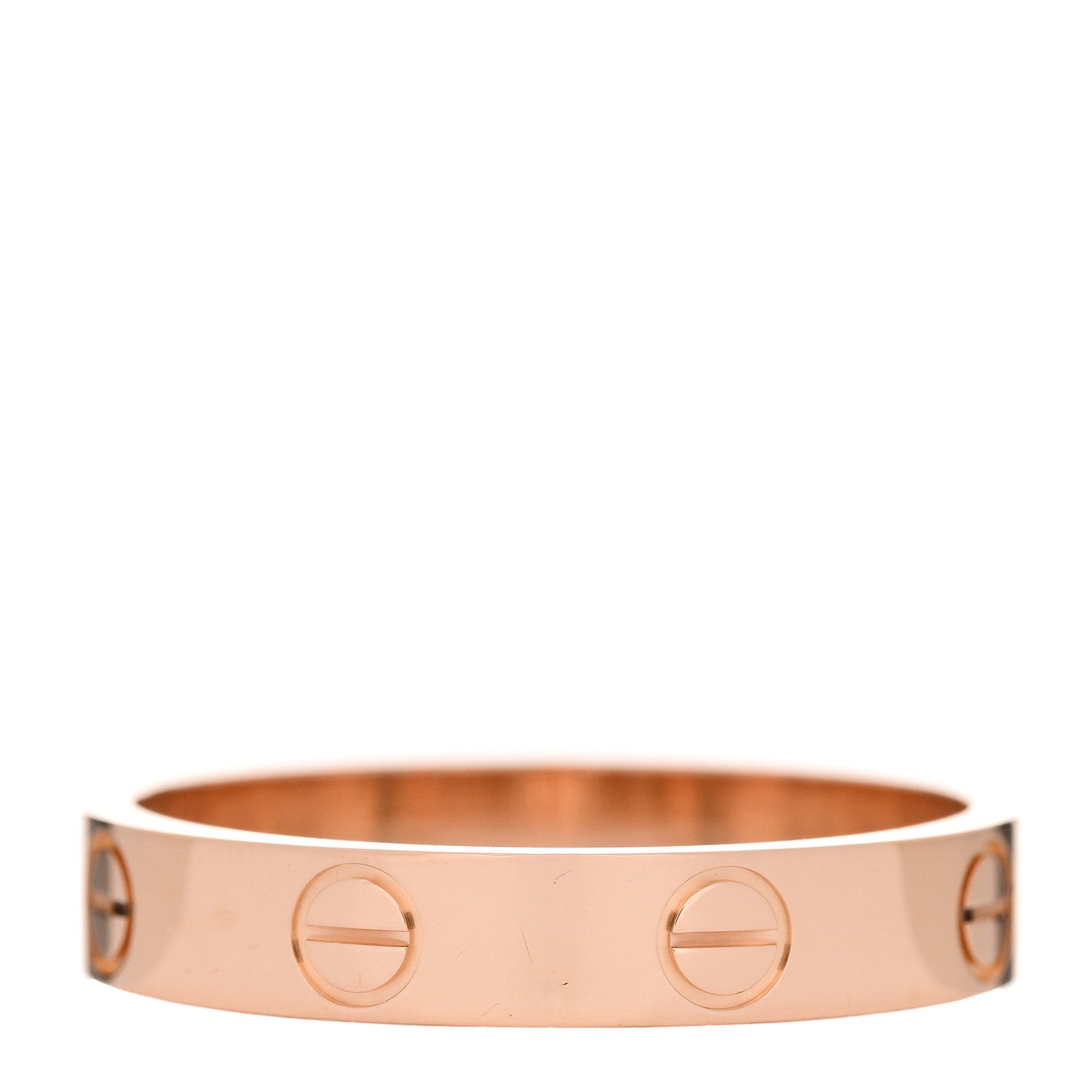 Cartier 18K Pink Gold 3.5mm LOVE Wedding Band Ring 54 6.75 3 of 5