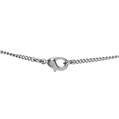 Chanel Crystal CC Smiley Emoji Pendant Necklace Silver Black 3 of 5
