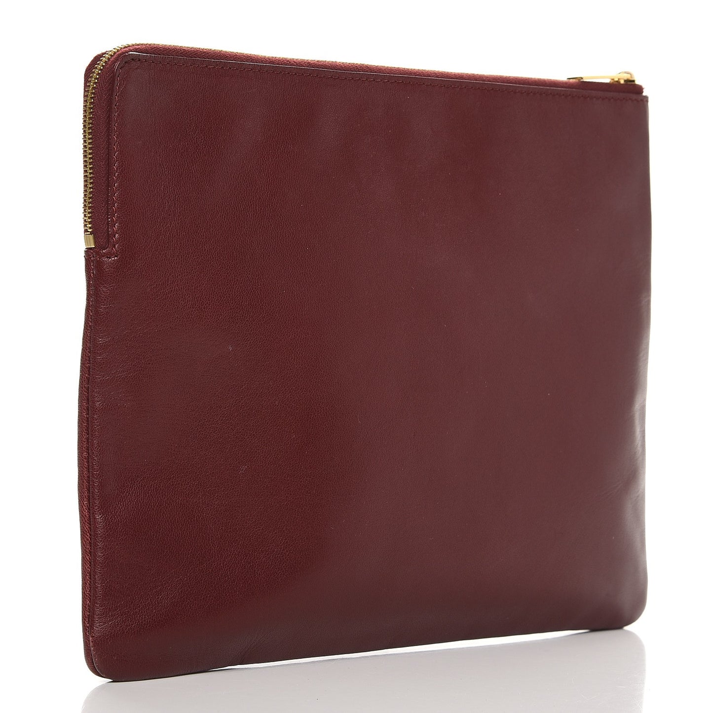 Lambskin iPad Clutch Rust