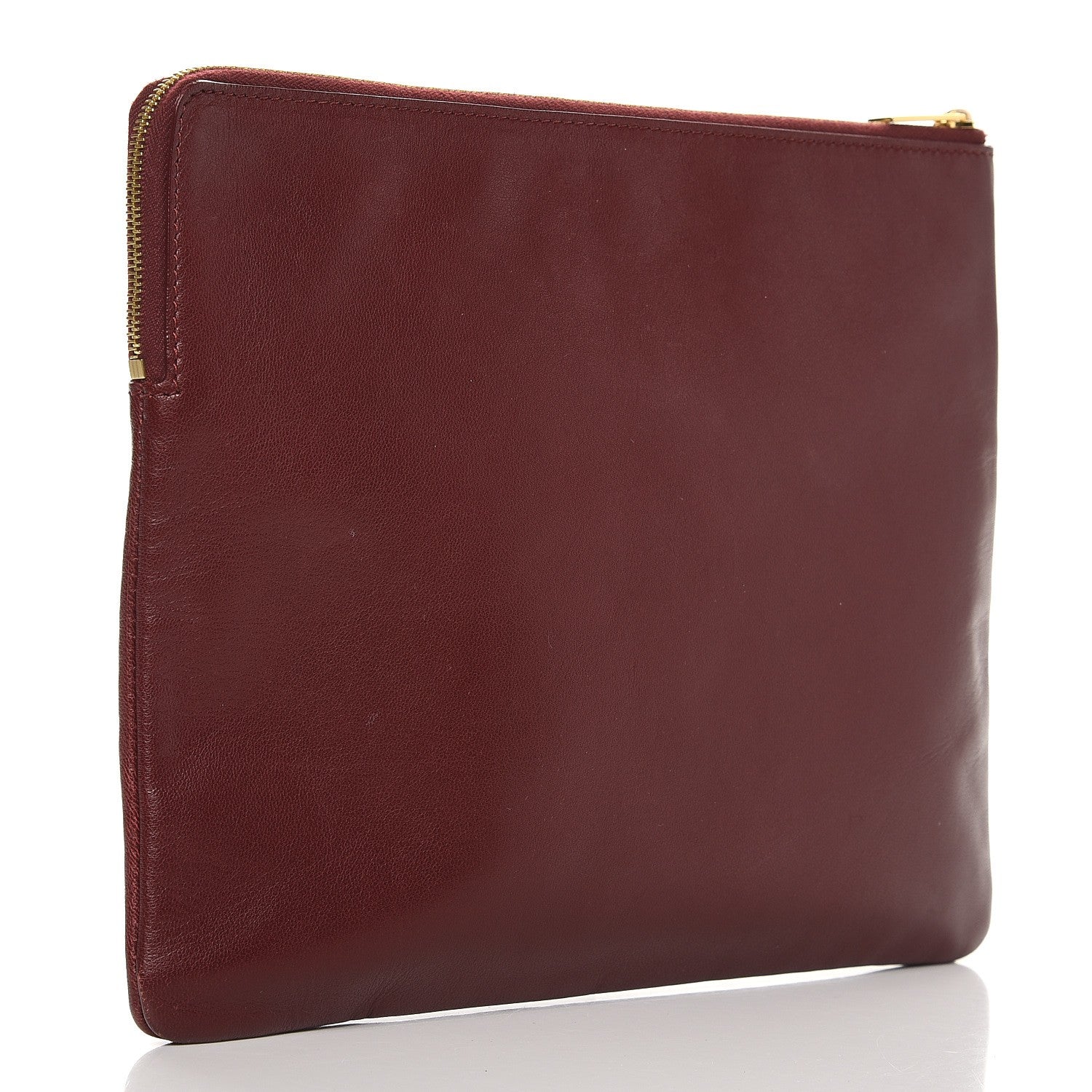Celine Lambskin iPad Clutch Rust 3 of 12
