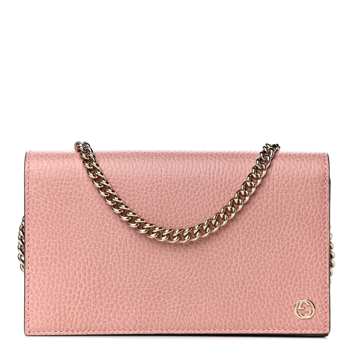 Gucci Dollar Calfskin Medium Betty Chain Wallet Soft Pink 1 of 8