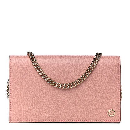 Gucci Dollar Calfskin Medium Betty Chain Wallet Soft Pink 1 of 8